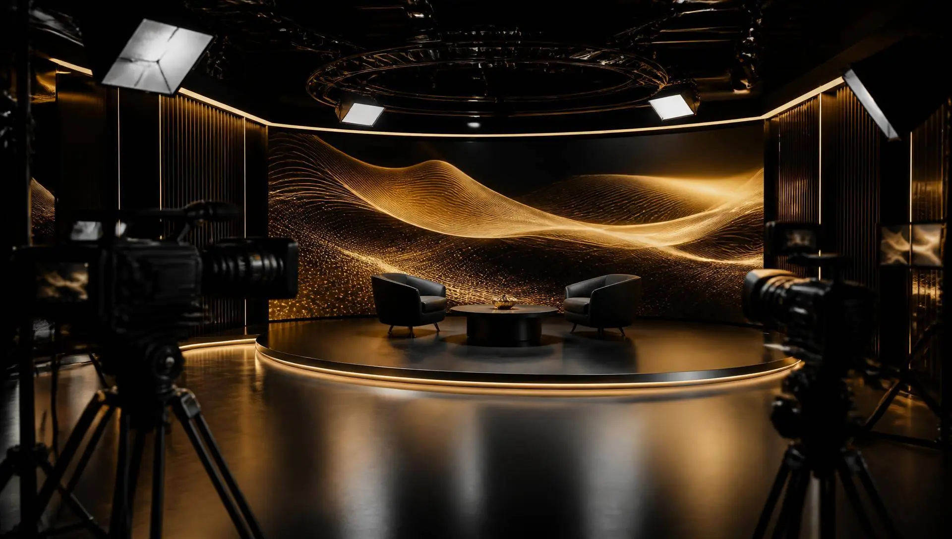 Broadcast studio set up for The Gold Congress online congress